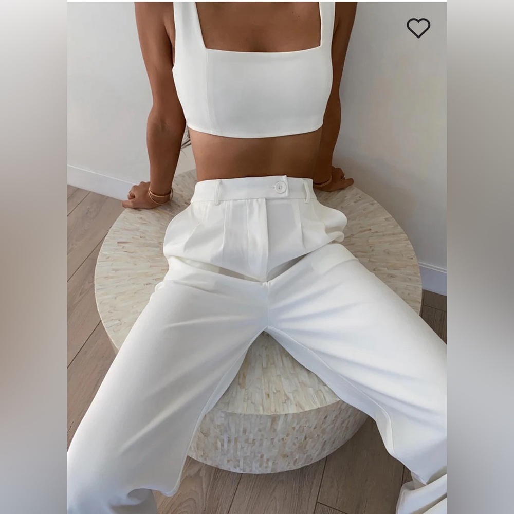 Princess Polly Huxley Set- White Never Worn